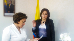 Claudia Patricia Aponte Hernández, nueva agente especial de la Empresa Municipal de Servicios Públicos Domiciliarios de Vélez - Santander
