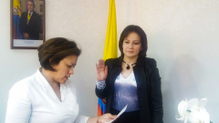 Claudia Patricia Aponte Hernández, nueva agente especial de la Empresa Municipal de Servicios Públicos Domiciliarios de Vélez - Santander