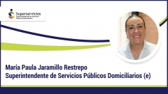 María Paula Jaramillo Restrepo, Superintendente de Servicios Públicos Domiciliarios (e)
