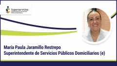 María Paula Jaramillo Restrepo, Superintendente de Servicios Públicos Domiciliarios (e)