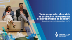 "Más que prestar el servicio de acueducto, lo importante es entregar agua de calidad”: Superintendente Natasha Avendaño