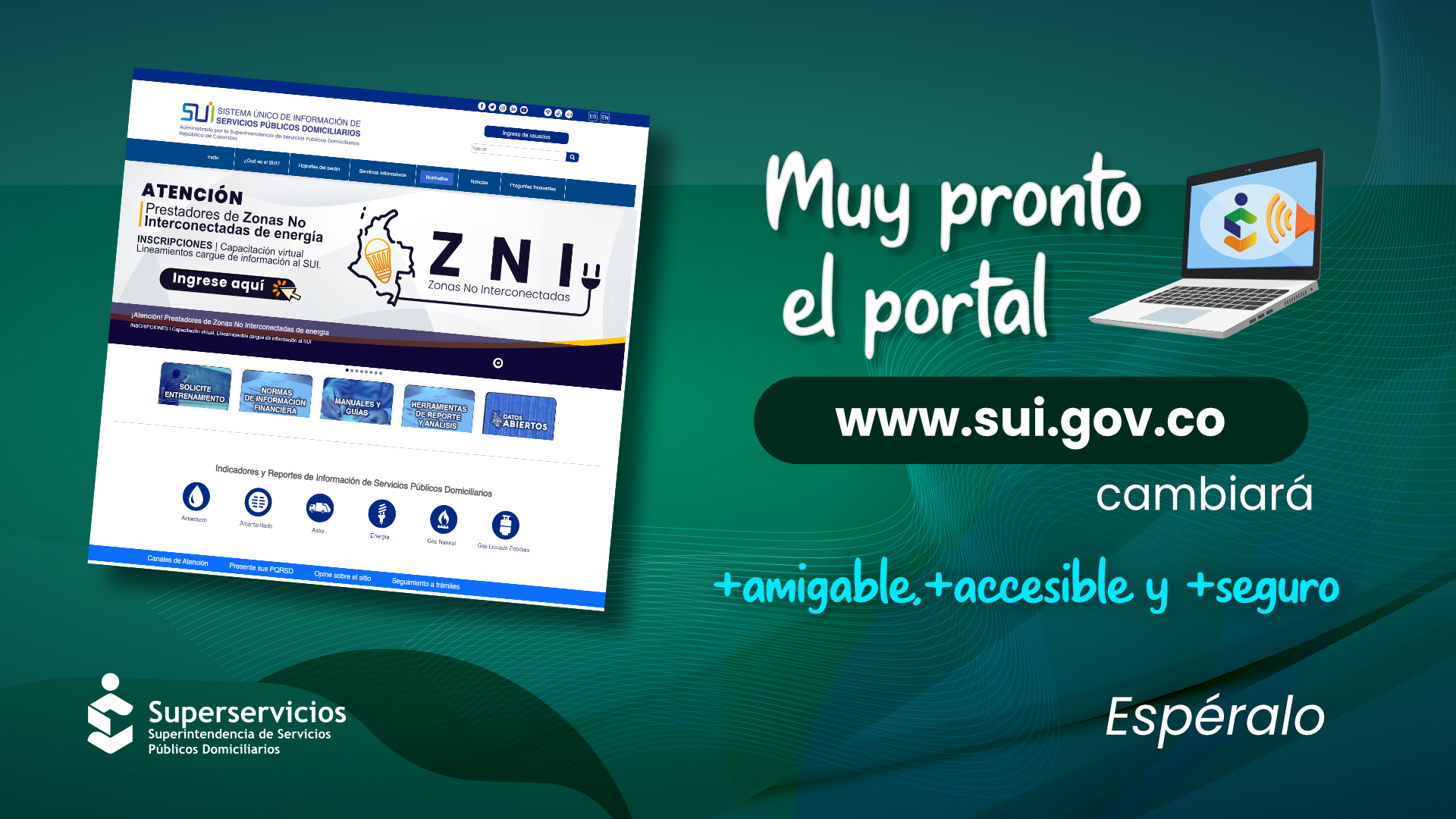 Pronto el portal SUI cambiará. Más amigable, accesible y seguro para los visitantes