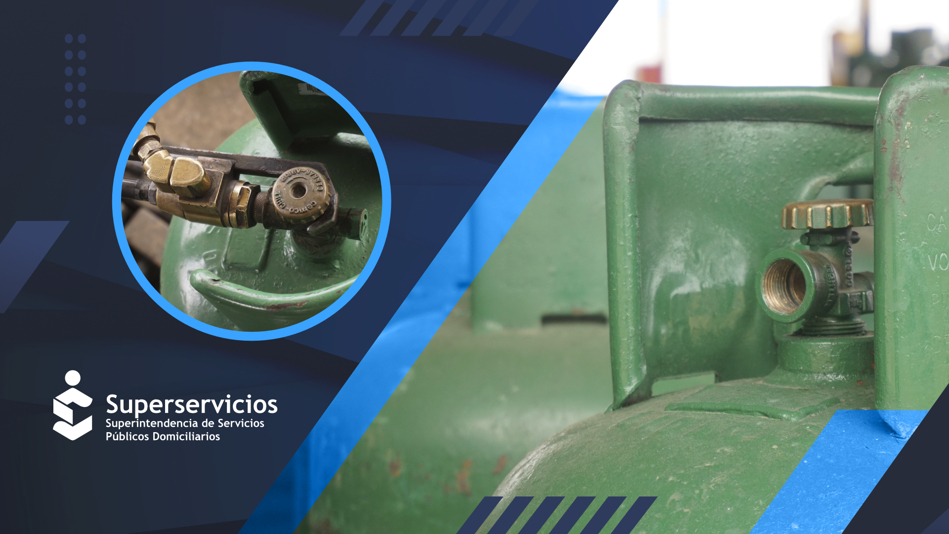 Imagen de cilindros de gas licuado de petróleo (GLP)