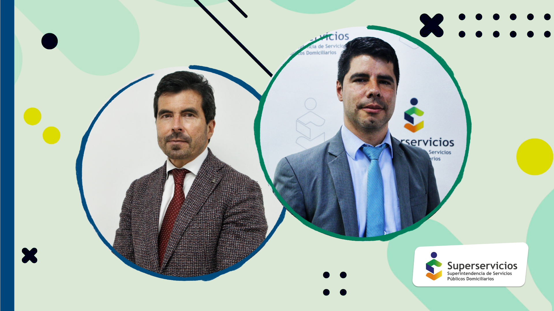 Orlando Velandia y Ulver Triviño,  nuevos superintendentes delegados para Energía y Gas Combustible, y Protección al Usuario 