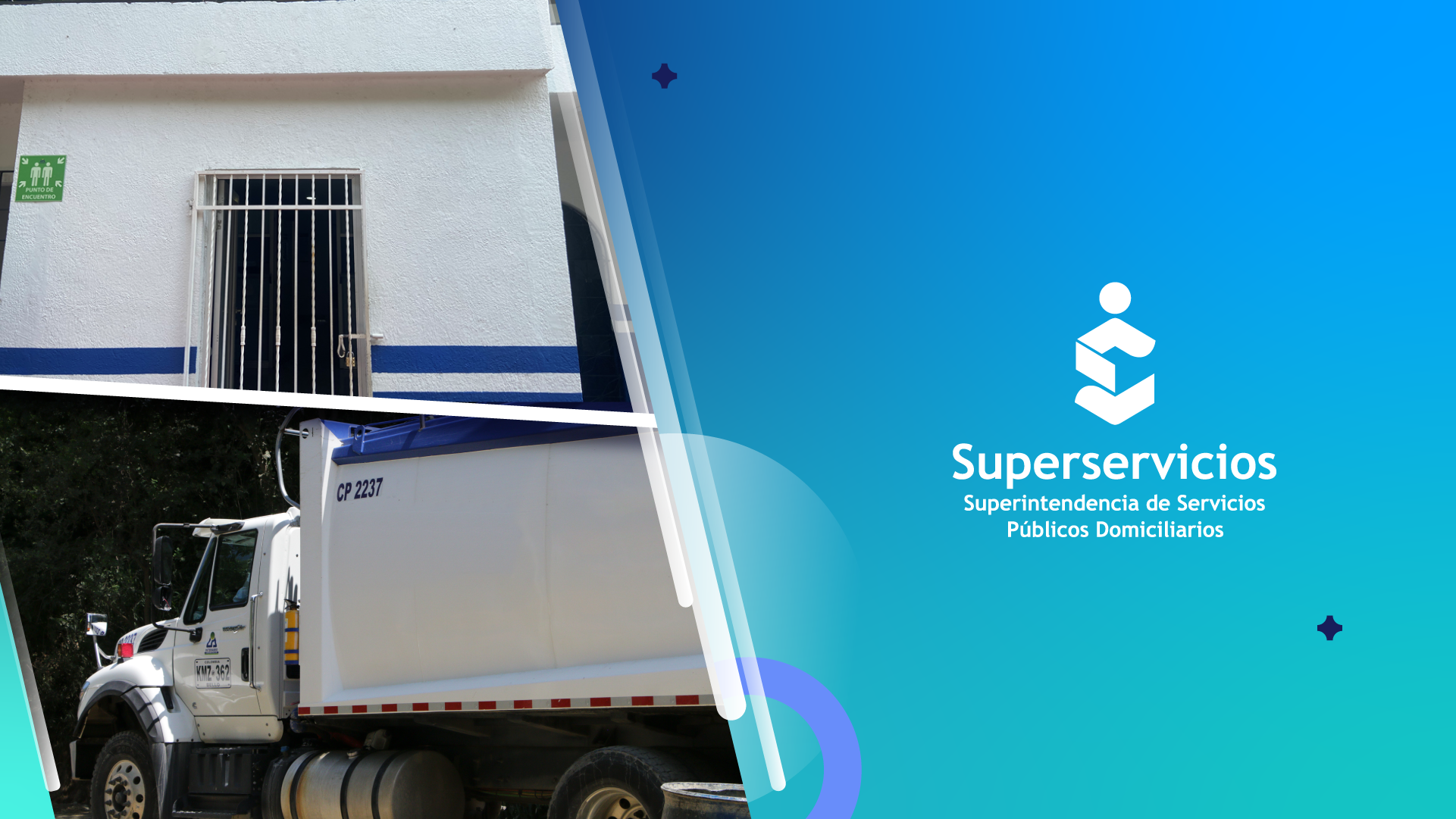 Fotografía de un camión recolector de basuras