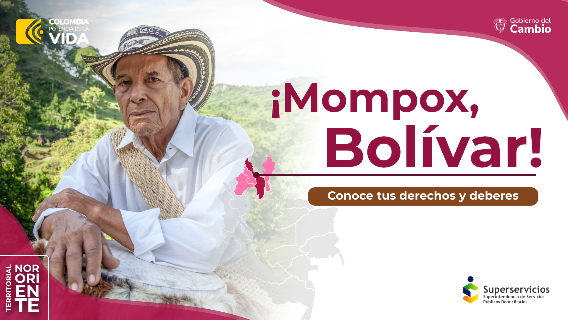 Conoce tus derechos y deberes en Mompox, Bolívar. 

