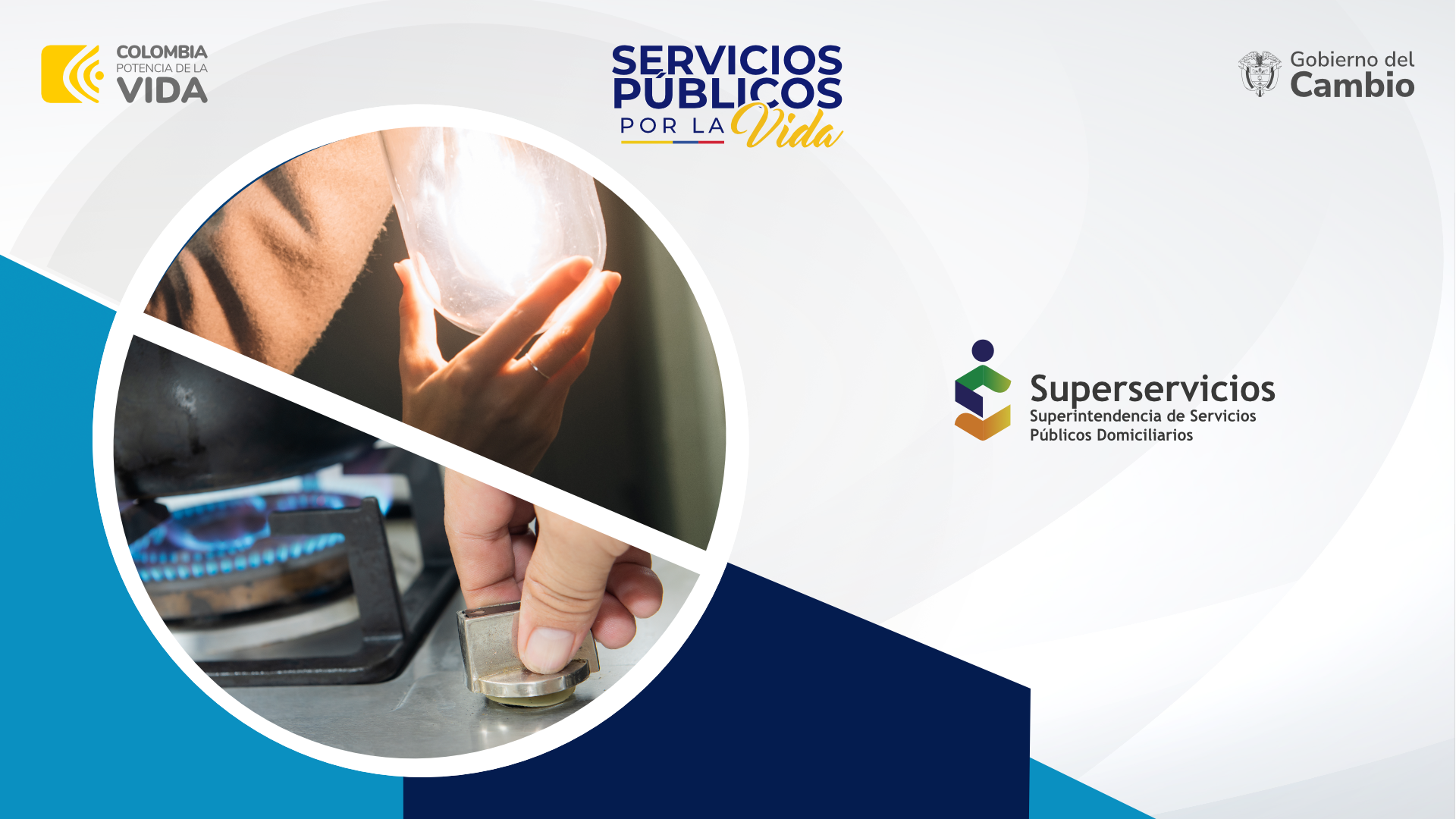 Imagen de los servicios de energía y gas en el país