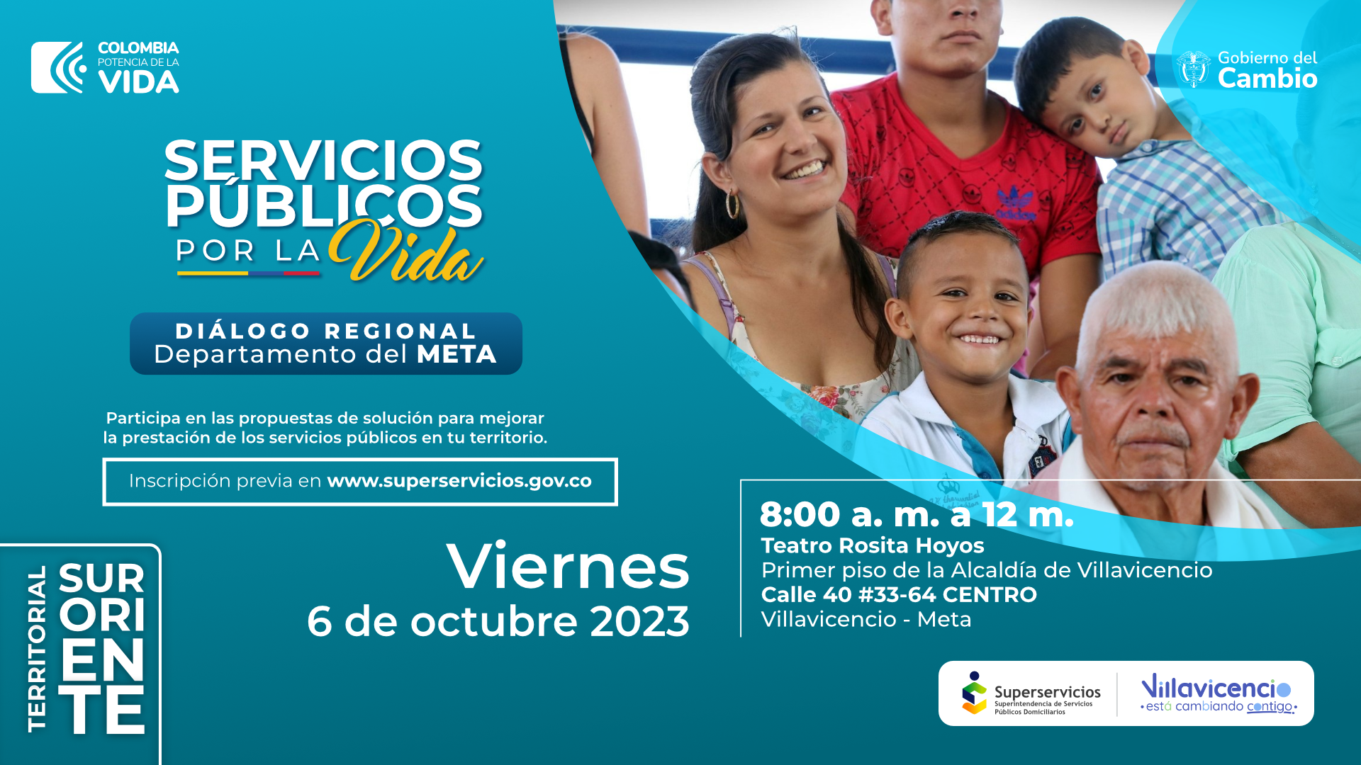 Logo “Diálogo Servicios Públicos  por la Vida”