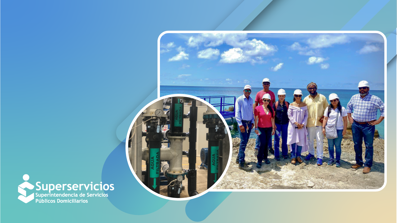 Superservicios y Findeter realizan visita de inspección a la planta desalinizadora de agua que opera en la isla de San Andrés
