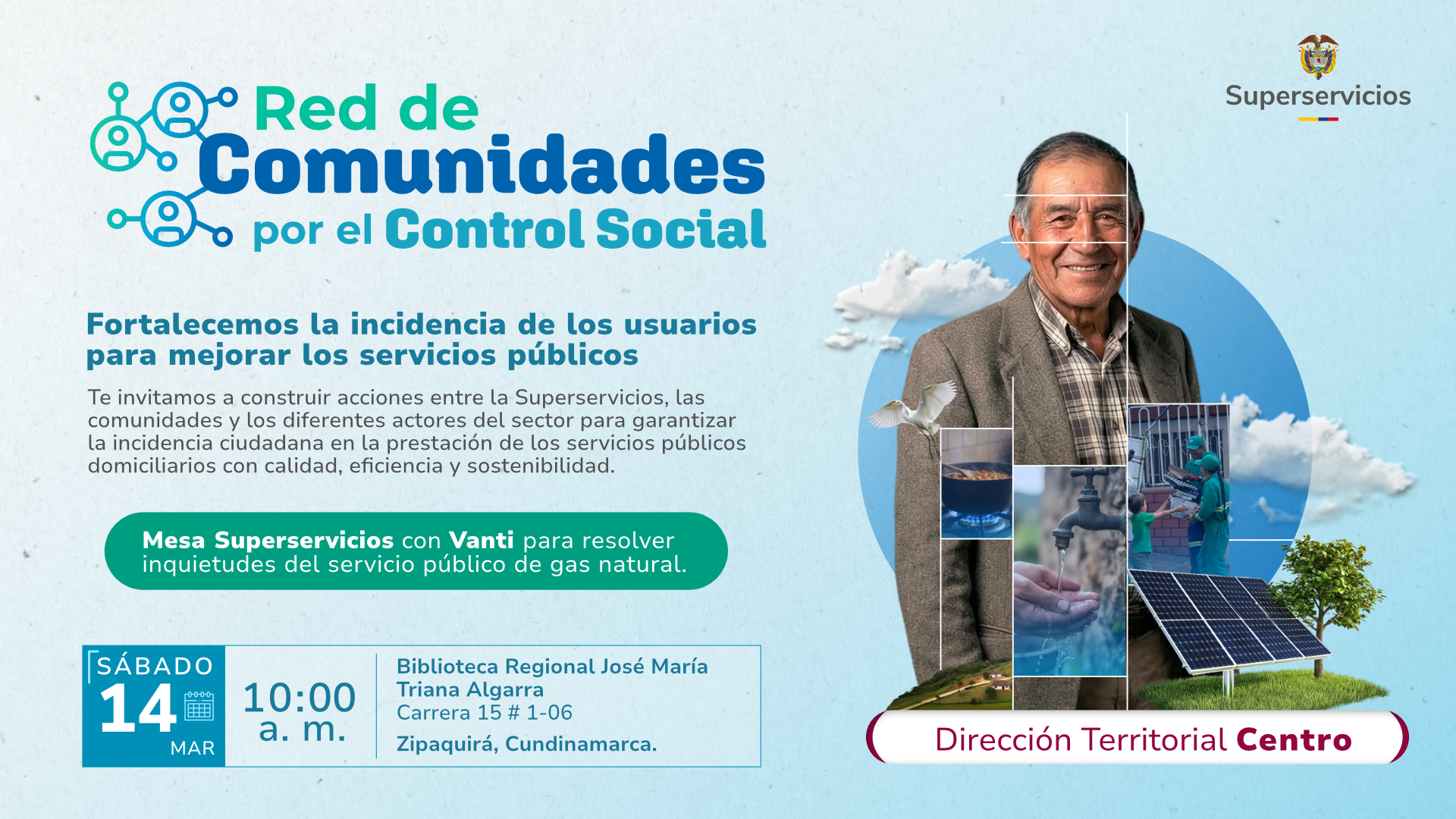 Superservicios Orienta en los Territorios en Zipaquirá, Cundinamarca 
