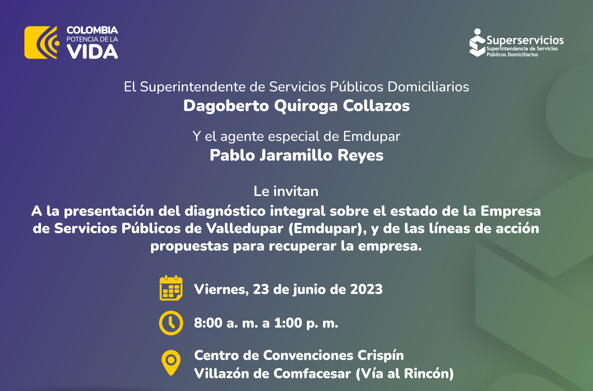 Invitación Diagnostico Emdupar