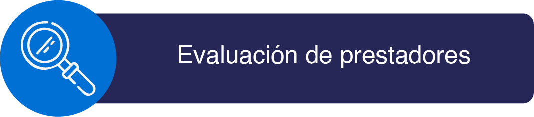 Gas natural - Evaluación de prestadores