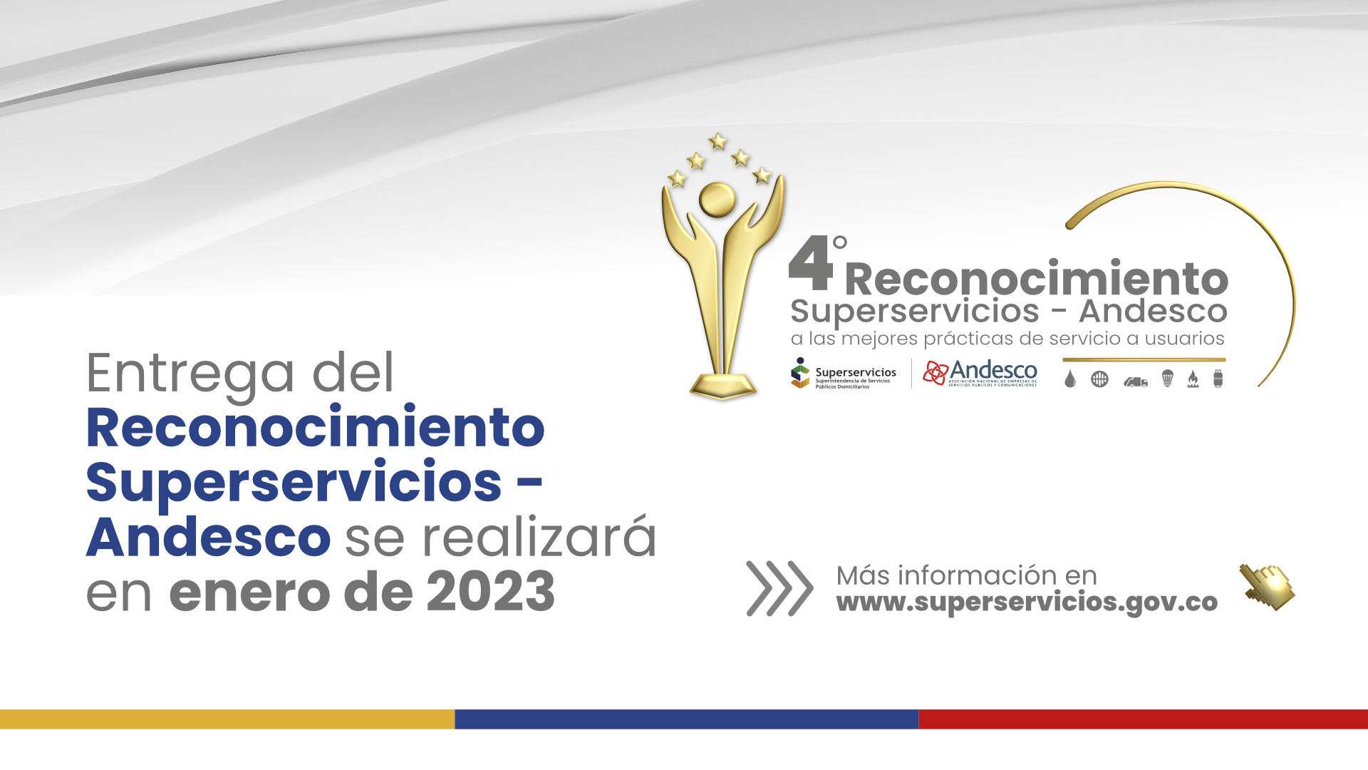  Entrega del Reconocimiento Superservicios - Andesco se realizará en enero de 2023
