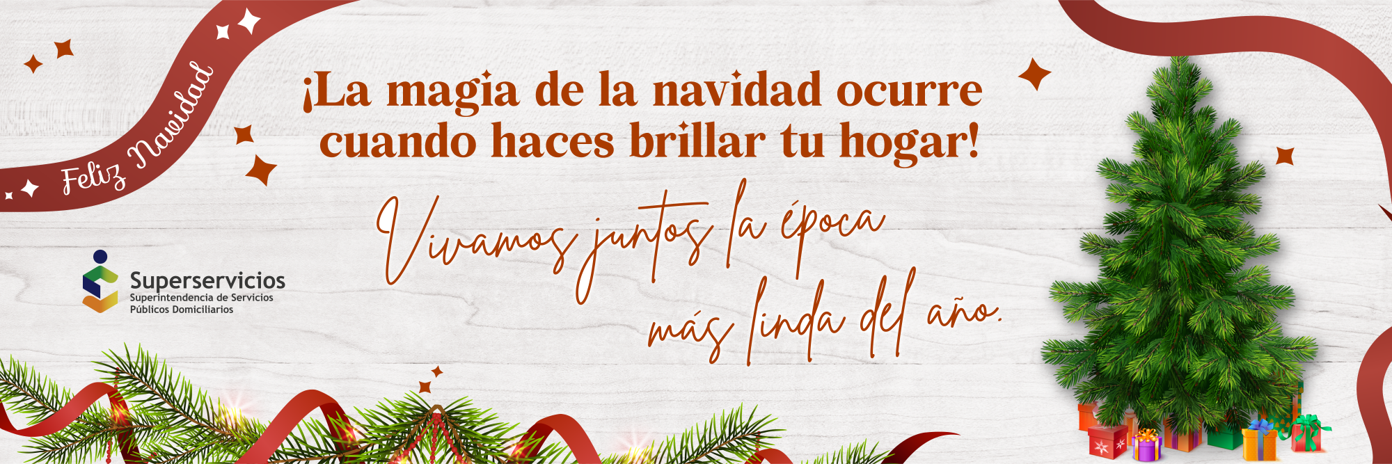 Feliz Navidad les desea la Superservicios 