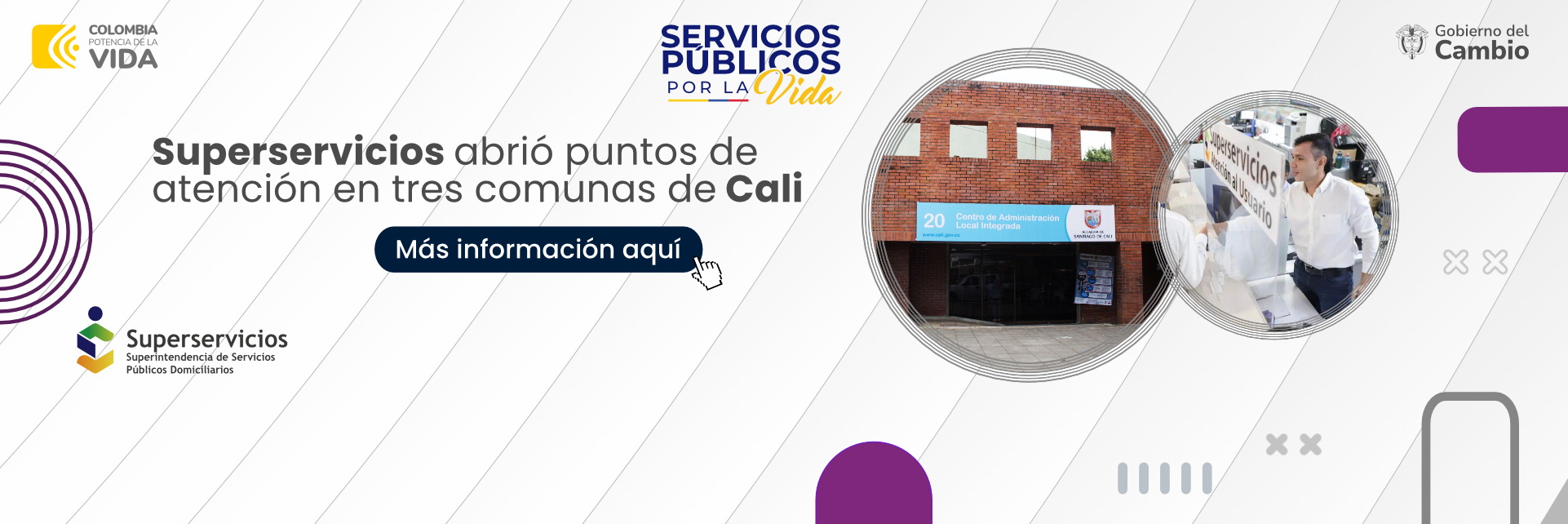 Superservicios abrió puntos de atención en tres comunas de Cali