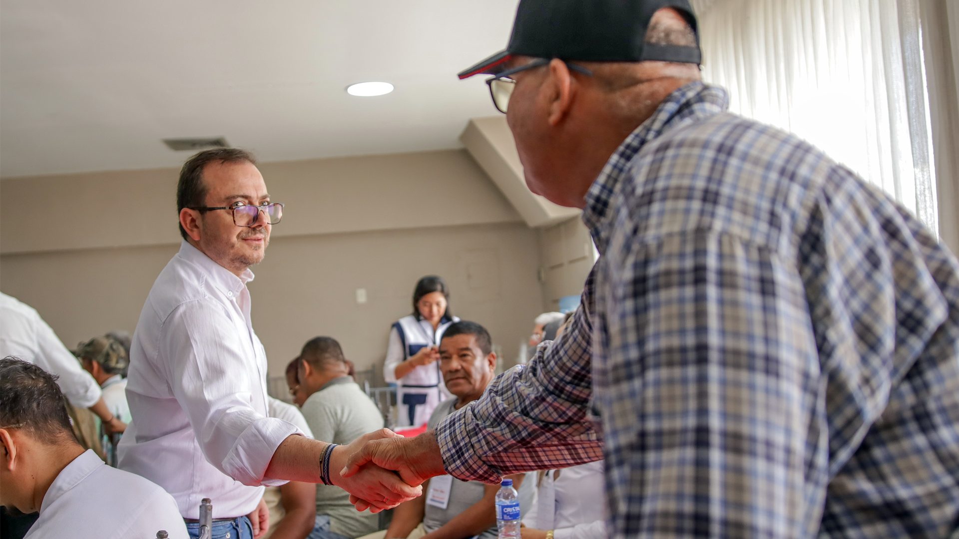 El superintendente de Servicios Públicos Domiciliarios, Felipe Durán Carrón, durante los encuentros de la Red de Comunidades por el Control Social.