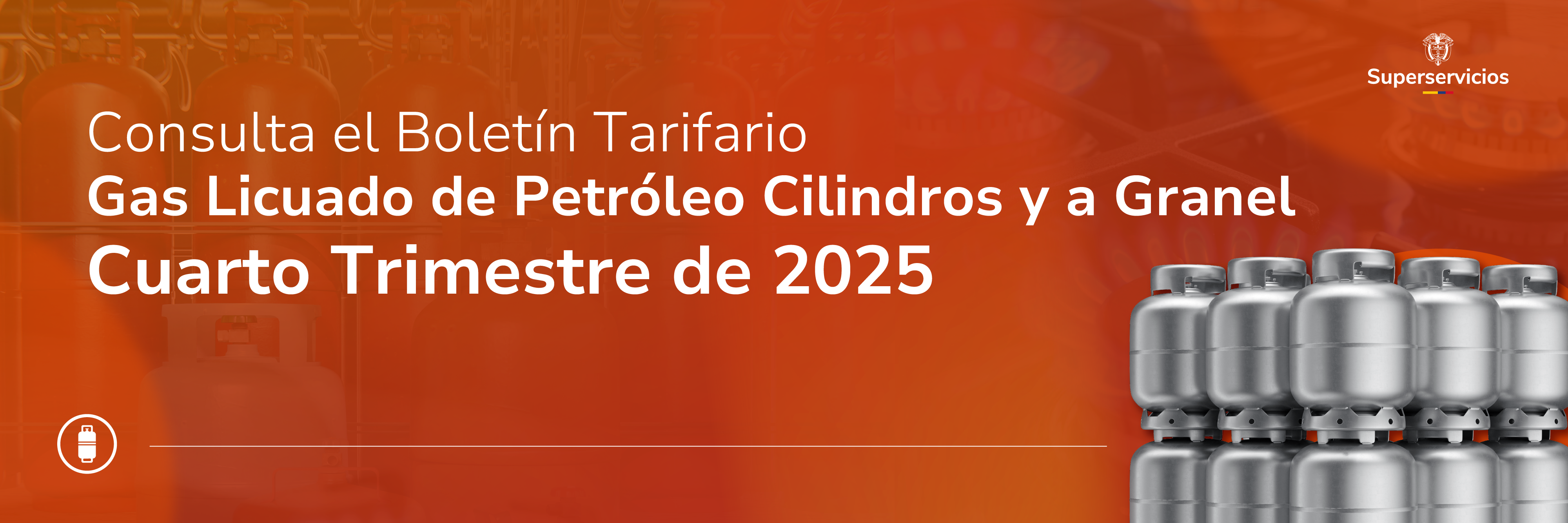 Boletín tarifario de GLP IV Trimestre 2025