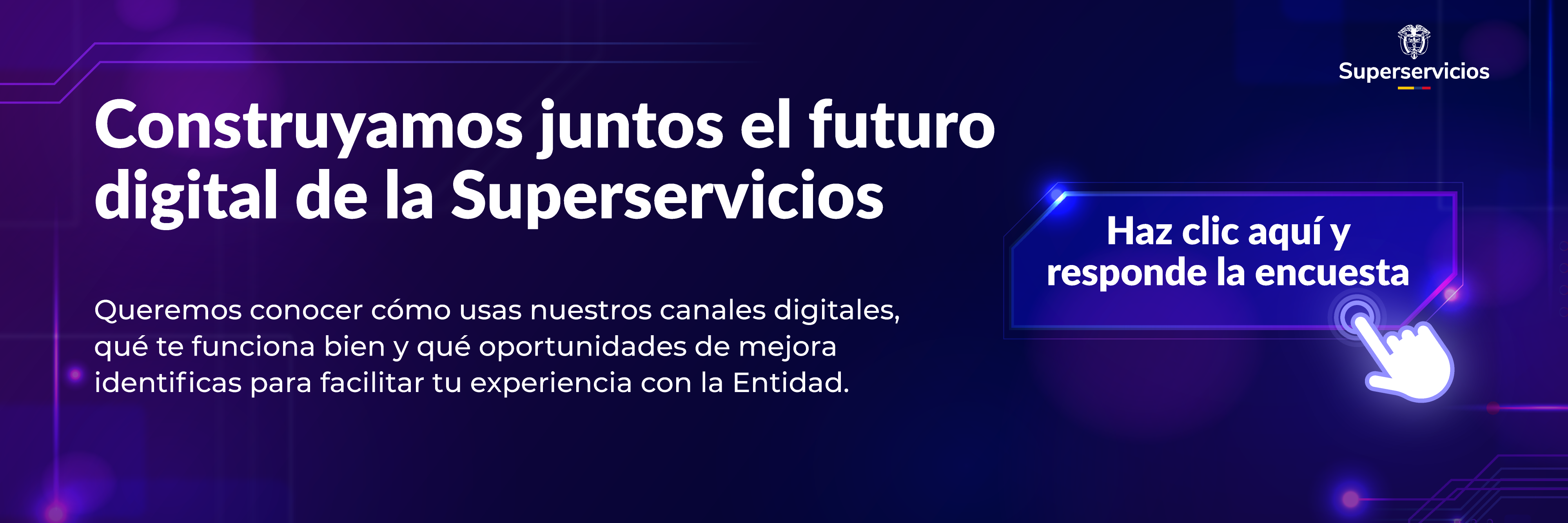 Banner encuesta canales digitales