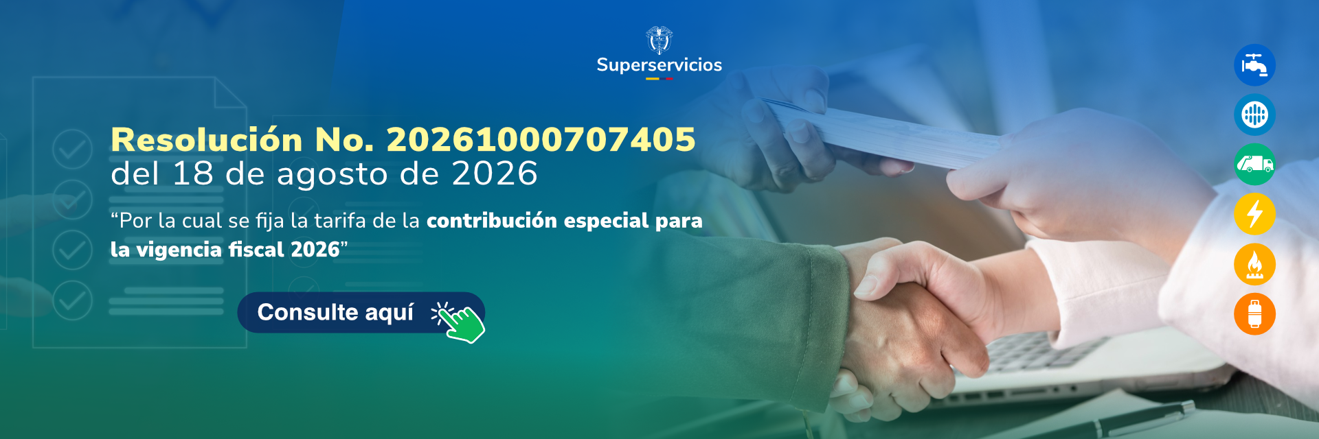 Banner Resolución No. 20261000707405