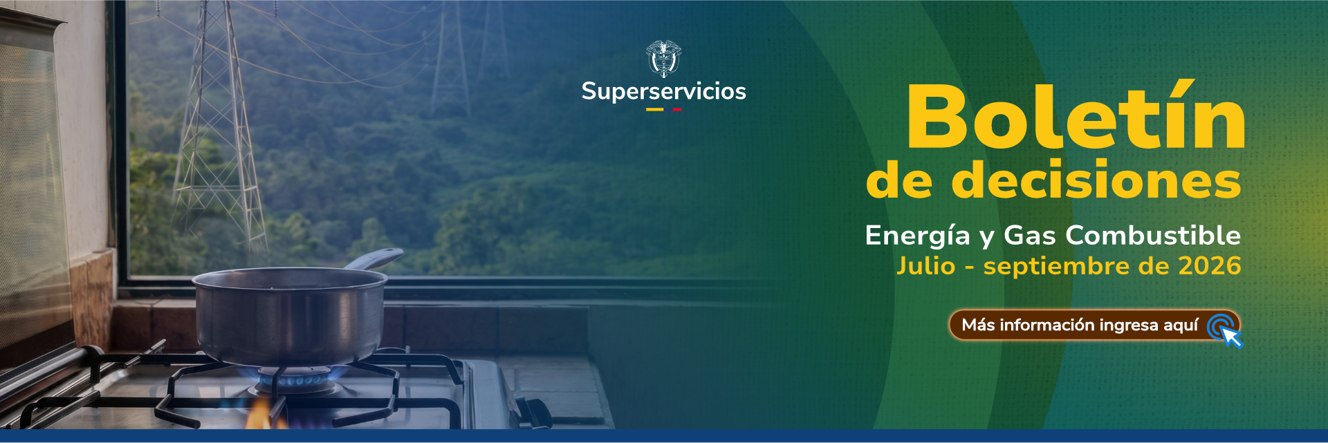 Banner Boletín de decisiones energía y gas III trimestre