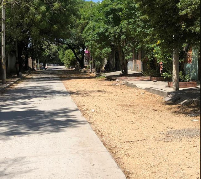 Intervención en el barrio Iqueima -  frente al Colegio Departamental. Sept. 4 de 2023  (Después)